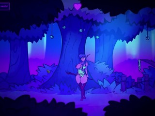 Tales of the Moon Mysterious castle with a furry Werewolf and an evil witch