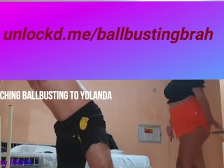 Teaching Ballbusting to Yolanda