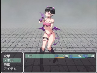 【アルフィミアの塔②】小悪魔ちゃんのフェラチオで痴女責めされて、レベルドレインされてしまうM男★エロゲー