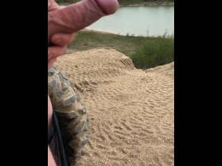 Snapchat Sexting While Off Roading On The Trails, Cumming & Pissing On A Sand Dune