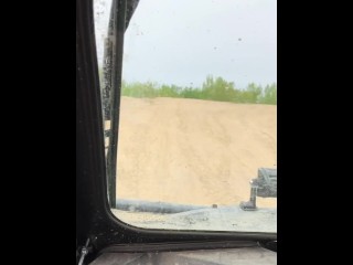 Snapchat Sexting While Off Roading On The Trails, Cumming & Pissing On A Sand Dune