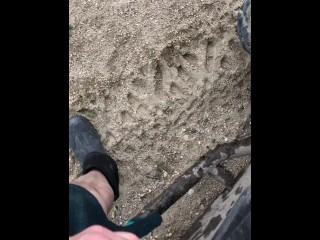 Snapchat Sexting While Off Roading On The Trails, Cumming & Pissing On A Sand Dune