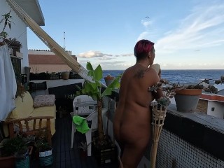 We're drinking our piss with straw from an ostrich egg shell