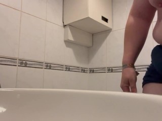 Staying at a friends house and pissed my boxers in their shower before stripping naked!