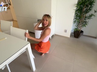 she gets an orgasm when she gives a blowjob with an anal plug and that's not all