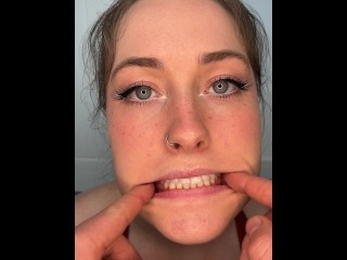 POV Mouth & Throat Inspection | Eye Contact & Spit | Clover Fae