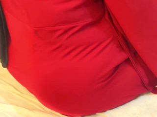 سخيف حمات إندونيسية جميلة ترتدي البرقع الأحمر والحجاب - يوم كامل من الجنس في منزل فارغ Indonesia sex