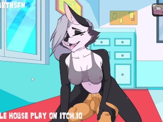 Hole House Gameplay - Loona Creampie Cumpilation Furry Bondage BDSM Moaning Orgasm