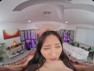 FuckPassVR - Phoebe Kalib's exotic massage turns into a wild cum-filled ride in VR