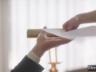 Deeper. Submissive Secretary Demi Gets Dominated & Spanked