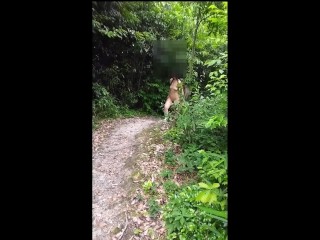 全裸で山の中を散策中(⋈◍＞◡＜◍)。✧♡