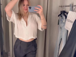 See through tops Try on Haul Transparent Fashion