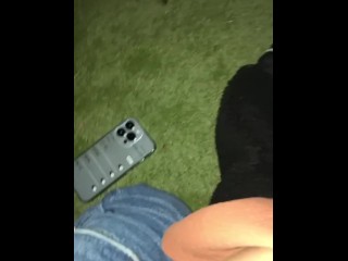 asian bitch gets fucked in public soccer field at night