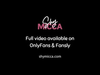 Watch me cream my hairy pussy while I'm taking a break from studying | ShyMicca