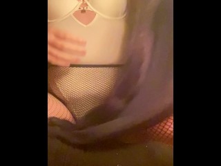 Filling my needy cunt with half my outfit, yes I’m crazy