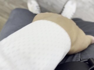 Jacking off at work. Big load over my desk.