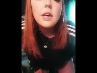 Chavy British Teen Smoking Slag-Dirty talk..