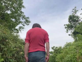 野外露出で懲りない女装っ子はディルドが大好き