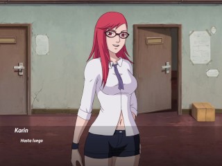 Recibiendo una Inesperada Mamada de Karin - Sarada Rising