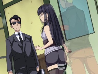 Probando las Enormes Tetas de Hinata Despues de una Negociación - Kunoichi Trainer