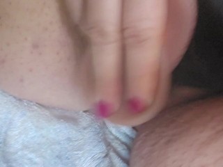 BBW CUMS WITH A LUSH AND THRUSTING DILDO AT WORK