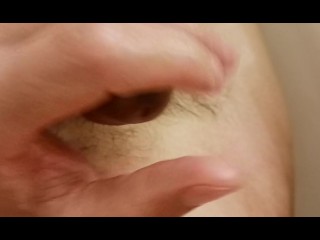 Sixth of Eight Clips closeup POV masturbating with coconut oil watching porn naked