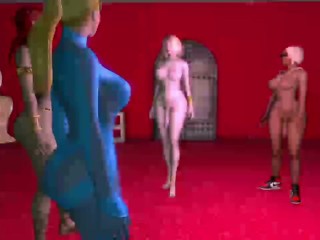 Samus futanari gangbang