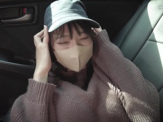 ドライブデート！山奥の車内でカーセックス。オマンコに吸い付いてくる肉棒に何度も絶頂。（日本人、素人、個人撮影）