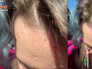 Car Blowjob Escapades at the Shore and sex on the beach