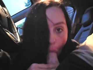 Sucking Boyfriends Cock In The Front Seat While Telling About The Last Time I'd Been Fucked In A Car