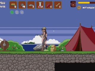 Hailey's Adventure Side Scroller Game Play [Part 01] Mini Sex Game [18+] Porn Game Play