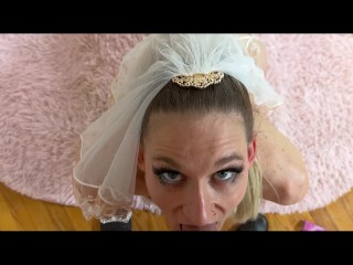 Amateur Wife Fucks StepDad on Wedding Day