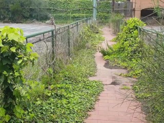 Urbex sex - Italian couple fuck in an abandoned disco. He comes on her beautiful tits!