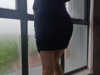 မိုးရွာသောနေ့တစ်နေ့ - Hot Asian Girl seduces her roommate and makes him cum