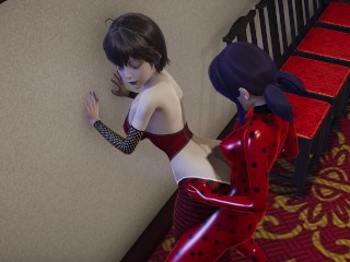 futanari LadyBug fucks Mavis Dracula