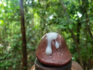 Hot Deep Voice Jamaican guy plays with his Dripping Precum and leaves you with Cum Spray