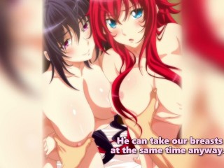 A Birthday Threesome With Two Sex Goddesses [Akeno x Rias] | Try Not To Cum | Paizuri |