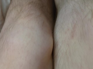 HAIRY LEGS AND PUSSY CLOSE UP, LONG BLACK HAIR