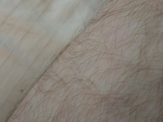 HAIRY LEGS AND PUSSY CLOSE UP, LONG BLACK HAIR