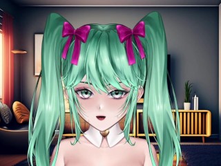 POV: You invited Mystic over but it was really hot out~! (Hentai Vtuber Clip)
