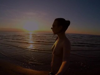 Teen Exploring Latvian Nudist Beach