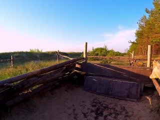 Teen Exploring Latvian Nudist Beach