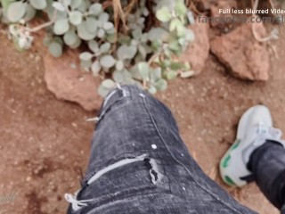 Being very naughty in a zoo - risky public