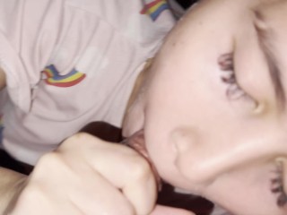 Sinubo at nilabasan ang matigas na titi ni babe! Sucking soo hard-Athenasexy18