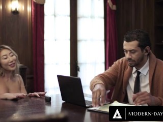 MODERN-DAY SINS - Hung Anal Lover Keeps Getting Teased By Horny Nicole Doshi While On A Meeting Call