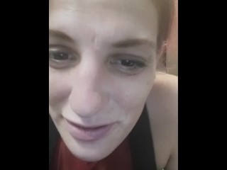 MILF sneaks into strangers bathroom to cum while wearing dress