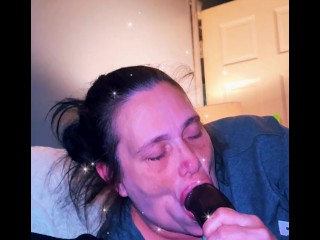 I’m trying to cuddle with this cock in my mouth (gumjob)