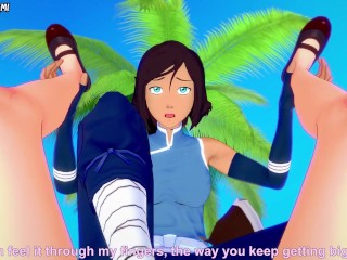 POV Getting A Footjob From All Girls From Avatar: The Last Airbender!