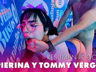 Pierina latina lesbian loses virginity to a big cock on Juan Bustos Podcast