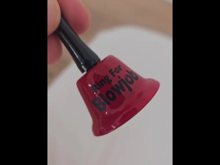 Sexy Blonde Rung Bell Blowjob